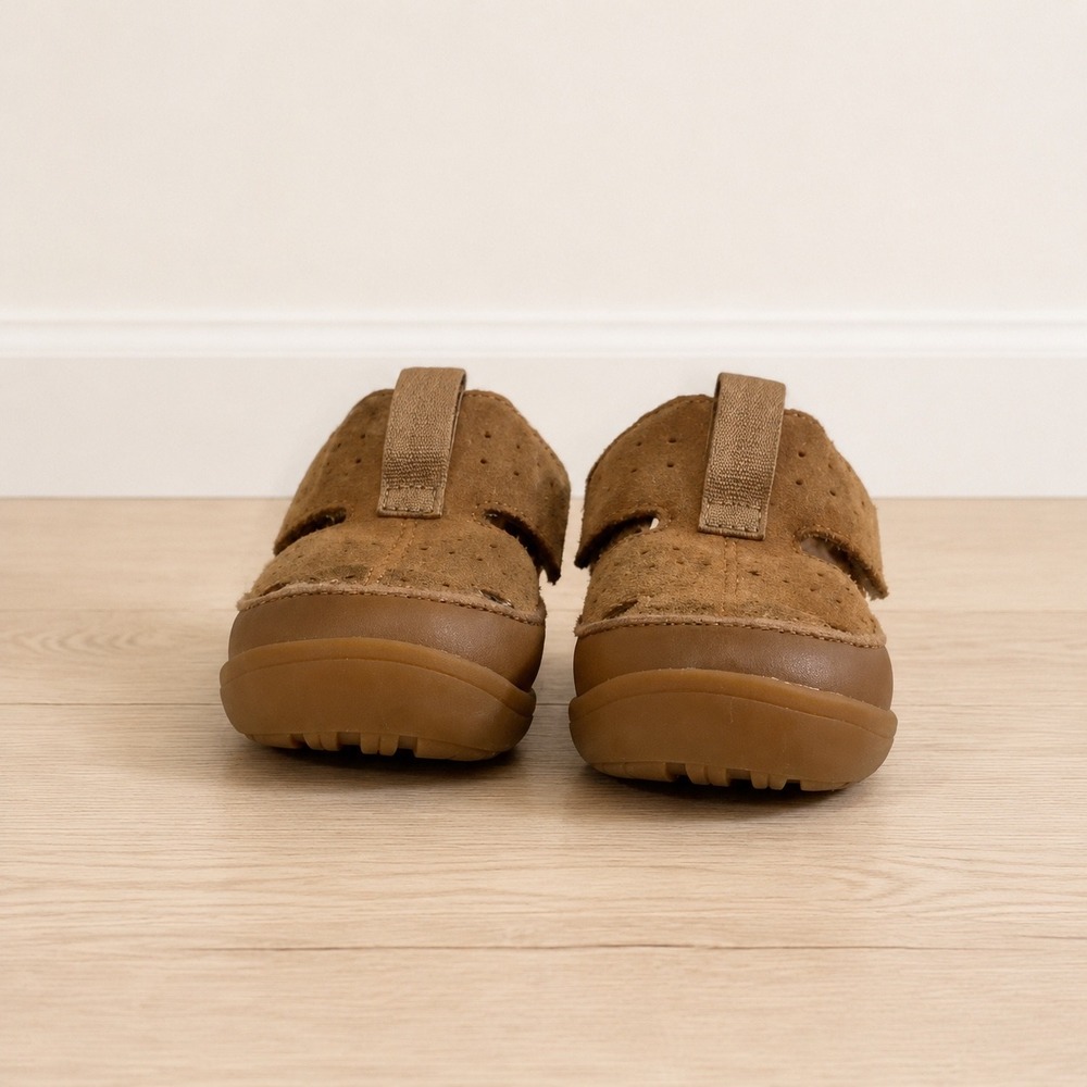 UGG Kids Sport Sandal Chestnut Suede Closed Toe 1166714T Brown US 8T